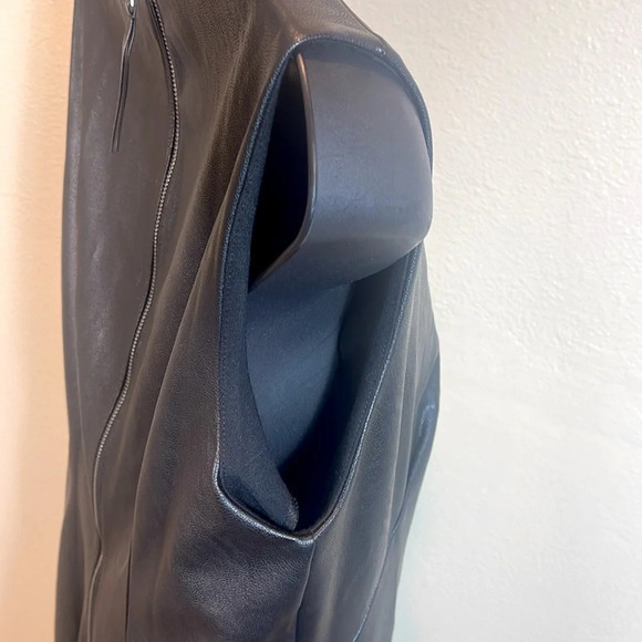 Spanx Faux Leather Sheath Dress in Luxe Black in Medium - Picture 9 of 13